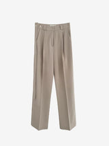 Belt Pintuck Wide Long Slacks (3 colors)