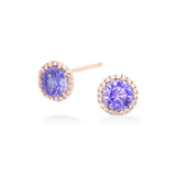 ワンキュービックイヤリング / Violet One Cubic Earring (rosegold)