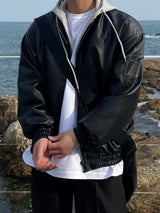 メリーディタッチャブルフーディライダージャケット / MELLY DETACHABLE HOODY RIDER JACKET(2COLOR)