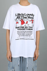 ゲールプリントオーバーフィットTシャツ