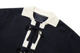 リボンカーディガン/RIBBON CARDIGAN_NAVY