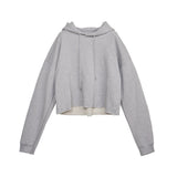 オールインワンクロップドフーディ/FL All-in-One Cropped Hoodie (4 colors)