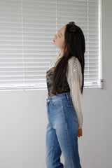 ネットボレロニット/Net Bolero Knit (2color)
