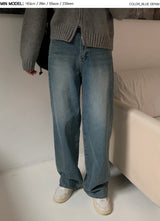 Daily Washed Wide Denim Pants