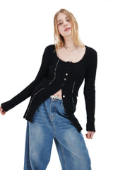 ラインニットカーディガン / LINE KNIT CARDIGAN