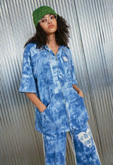 パッチフードジップアップ/patch hood zipup_light blue