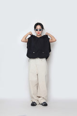 ビゾスナップワイドパンツ / Bizo Snap Wide Pants