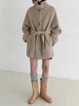 ウールテリーハーフコート/Wool terry half coat (3color)