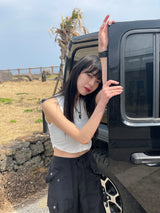 Margaret crop sleeveless 