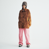 Corduroy Pintuck Band Pants  (pink)