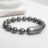 9mm ボールチェーン ブレスレット / [BLESSEDBULLET]9mm ball chain bracelet_dark silver