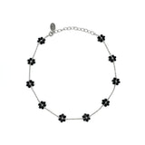 Bead flower choker