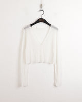 モルディサマーシースルークーリング長袖カーディガン / Moldy summer see-through cooling long-sleeved cardigan