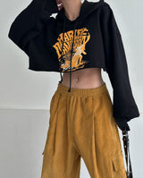a street cropped hoodie