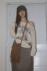 antique suede belt (3 color)