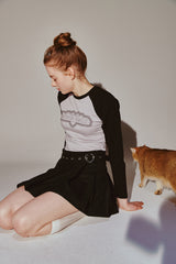 Signature Logo Graphic Reglan Long Sleeve Black