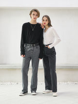 ワイドデニムパンツ / M160 WIDE DENIM PANTS_GRAY