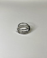ツイストオニックスリング / twist onyx ring (925silver)