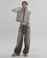 （UNISEX）グルークロップベストダウン