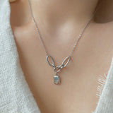 シャインスターユニークチェーンネックレス / bne Shinestar Square Unique Chain Necklace
