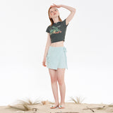 チェリーテリーラップスカート / CHERRY TERRY WRAP SKIRT [MINT]