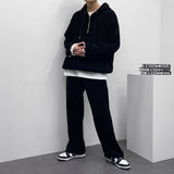 マルチコーデュロイセミジップアップフーディー/Multi-corduroy semi- zip-up hood (3 colors)
