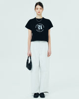 ROMAN TYPO LOGO TSHIRT-BLACK (6681176080502)