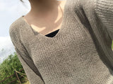 Dense V neck knit