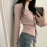 Bonu Pocket V-neck V-neck Knit Cardigan (4 colors)