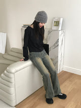 Reese boot-cut denim pants