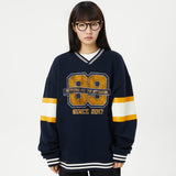 89 ユニフォームVネックスウェットシャツ / (NO napping)89 uniform v neck sweatshirts