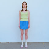 ピンストライプミニスカート / PIN STRIPE MINI SKIRT, BLUE