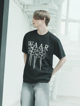 M フラワーTシャツ / T1012 M FLOWER T-SHIRT_BLACK