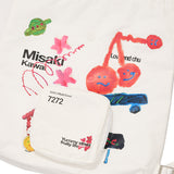 KIRSH X MISAKI KAWAI GRAPHIC BACKPACK [WHITE]