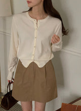 RE Cashmere Round Knit Cardigan (12color)