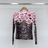 Flower leopard-T