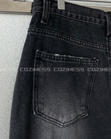 ソーオーバービンテージデニムパンツ / SO Over Vintage Denim Pants (Black)