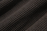 ワッフル コットン シャツ S103 / Waffle Cotton Shirt S103 Matte Brown