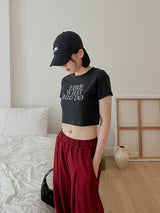 ロベット クロップ Tシャツ / Lovett Crop T-shirt (4color)