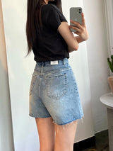 デストロイデニムショートパンツ