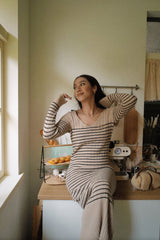ストライプアウトニットドレス / Stripe Out Knit Dress