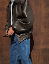 Holly Over Leather Jumper (2color)