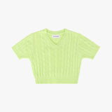 ケーブルVネックセーター / CABLE V.NECK SWEATER