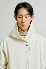 hoody zip-up cape cardigan ivory (6615504257142)