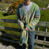 [Muffler set] ASCLO Palette Gra Mohair Cardigan (3color)