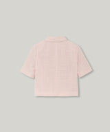 carolyn puff tweed jacket (pastel pink)