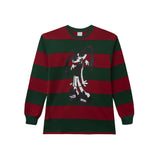 オールモストフェイマスロングスリーブストライプT / Almost Famous Long Sleeve Stripe Tee - Dark Green / Maroon