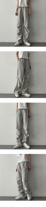 ツーウエストストリングニーピンタックベンダブルパンツ / Two-Waist String Knee Pin Tuck Bendable Pants