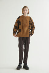 MULTI BLOCK SWEATER CAMEL (6613774991478)