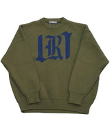 RE:ON RELAXED KNIT SWEATER (KHAKI)